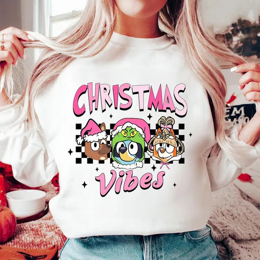 Christmas Vibes Cute Dog Family Shirt Cute Dog Christmas Shirt Christmas Vibes Shirt Cute Dog Shirt Cute Dog Lover Shirt...