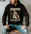 Chronic Side Quester Wizard Fantasy RPG Gaming Vintage Distressed Men Women Fans T Shirt