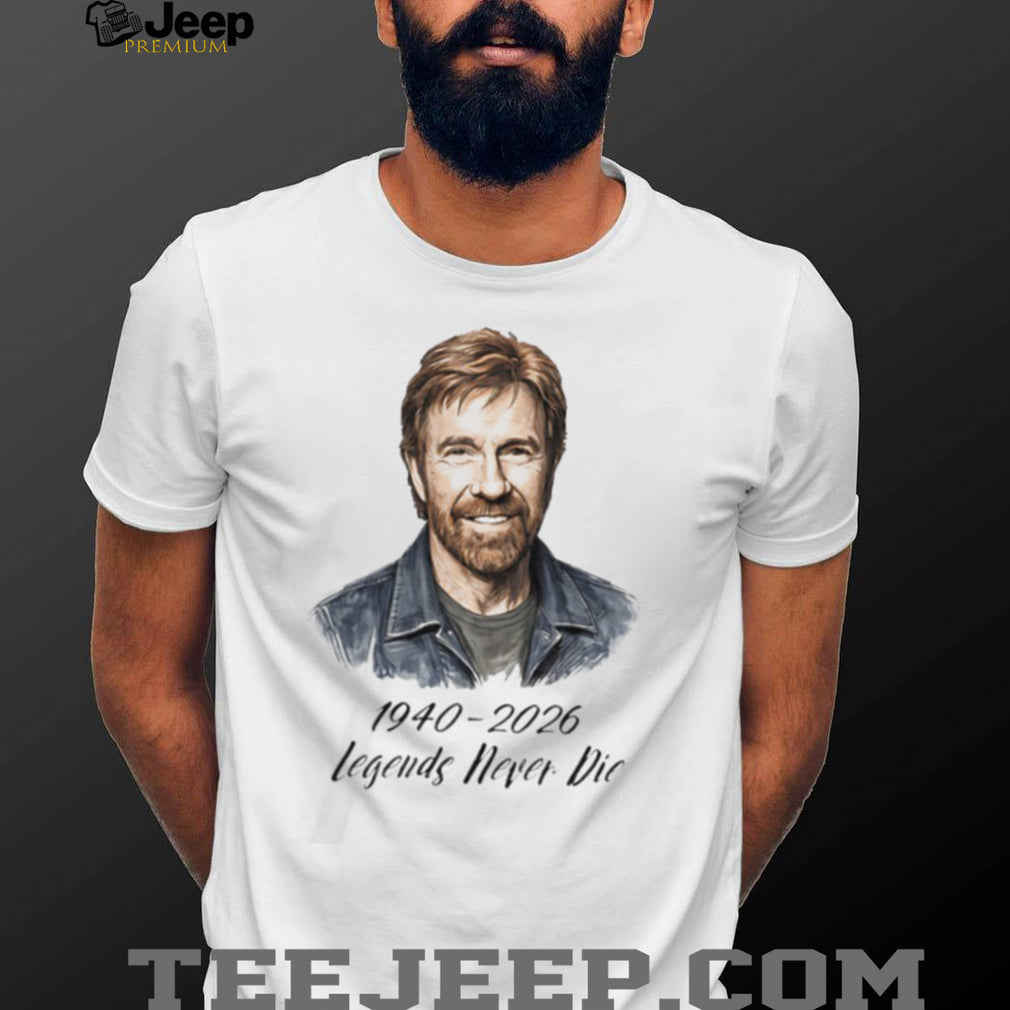 Chuck Norris 1940 2026 Legends Never Die Tribute T Shirt