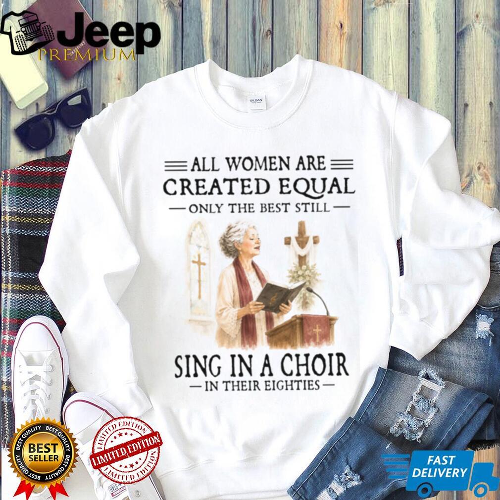 Church Choir Singer Woman In Her Eighties Christian Gospel Worship Music Women Shirt