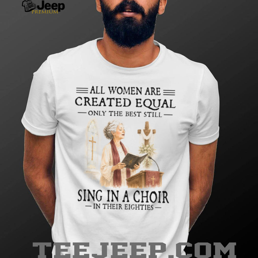 Church Choir Singer Woman In Her Eighties Christian Gospel Worship Music Women Shirt