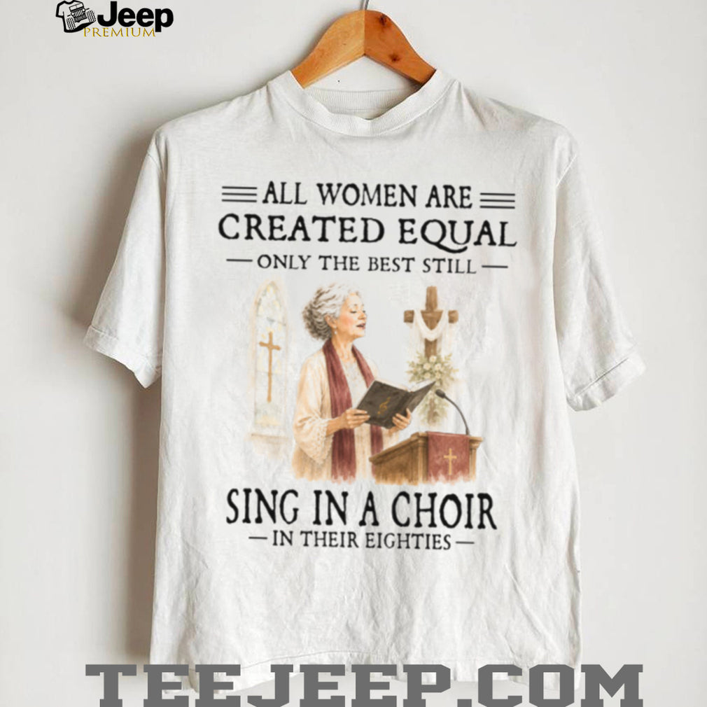 Church Choir Singer Woman In Her Eighties Christian Gospel Worship Music Women Shirt