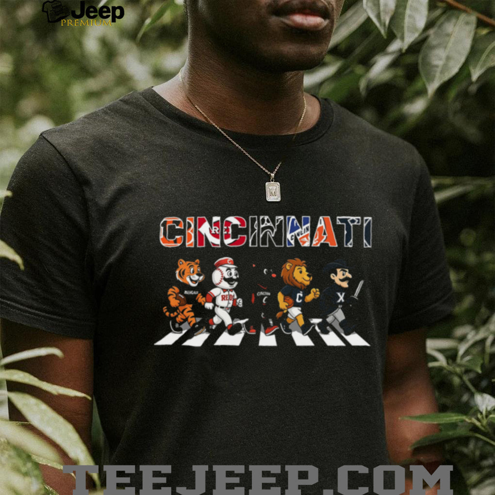 Cincinnati Mascots Crosswalk Sports Teams Shirt