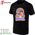 Cincinnati Merica Tiger Mullet Patriotic USA shirt