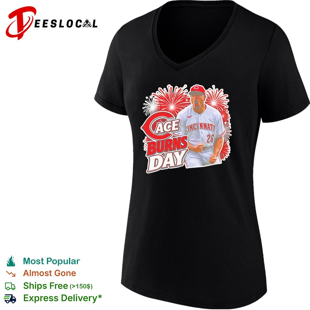 Cincinnati Reds Ace Burns Day 26 MLB Baseball shirt