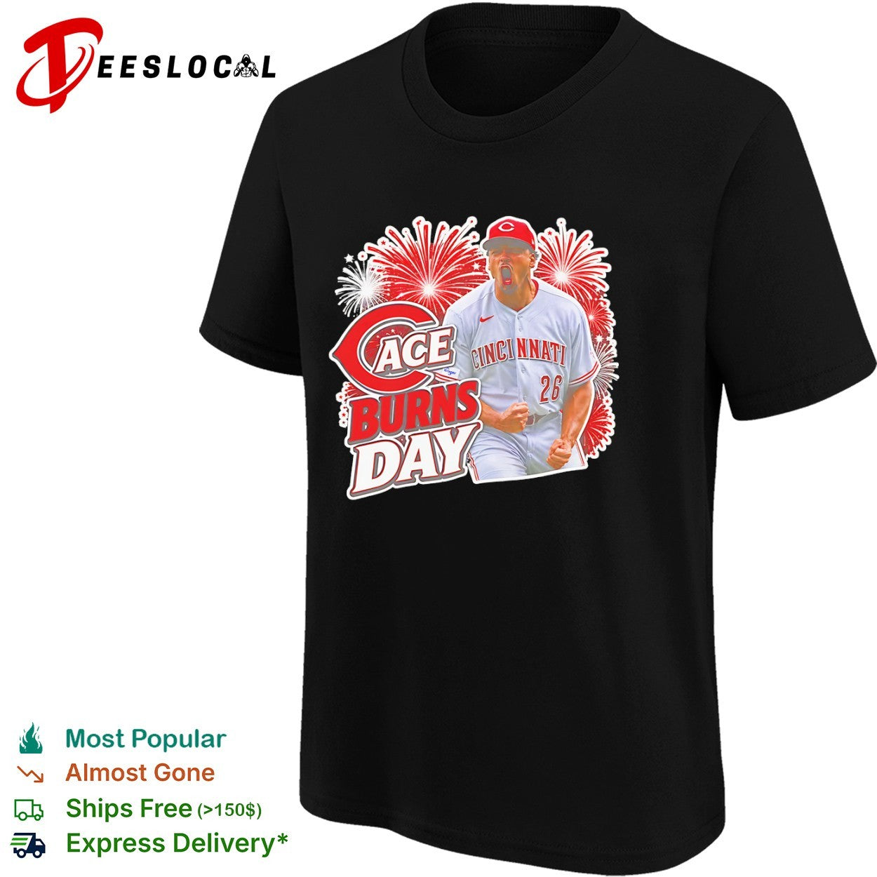 Cincinnati Reds Ace Burns Day 26 MLB Baseball shirt