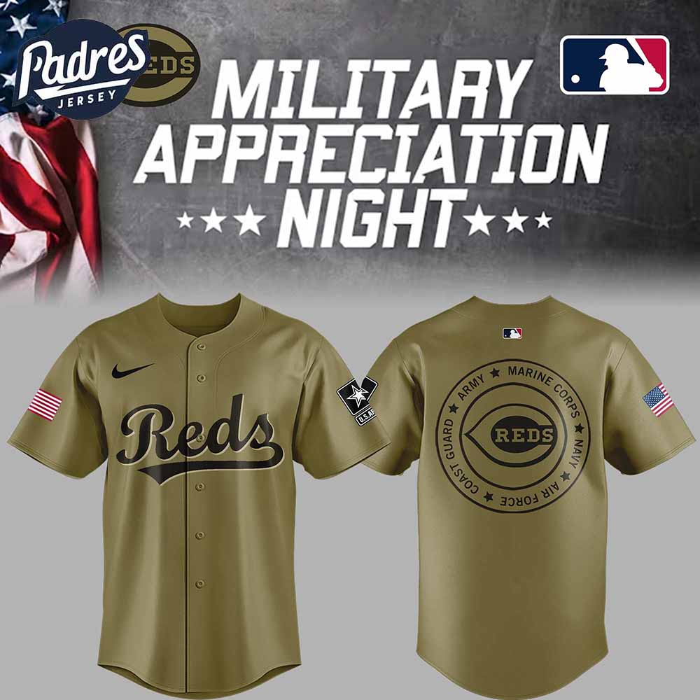 Cincinnati Reds Baseball Jersey Military Green For Fan 2025 - Padres Jersey Oasis: Elevate Your Baseball Style Game...