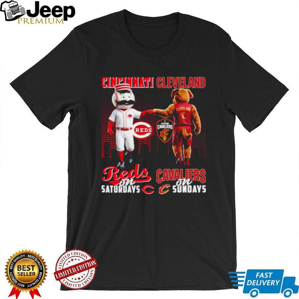 Cincinnati Reds on Saturdays Cleveland Cavaliers on Sundays Cross City T shirt
