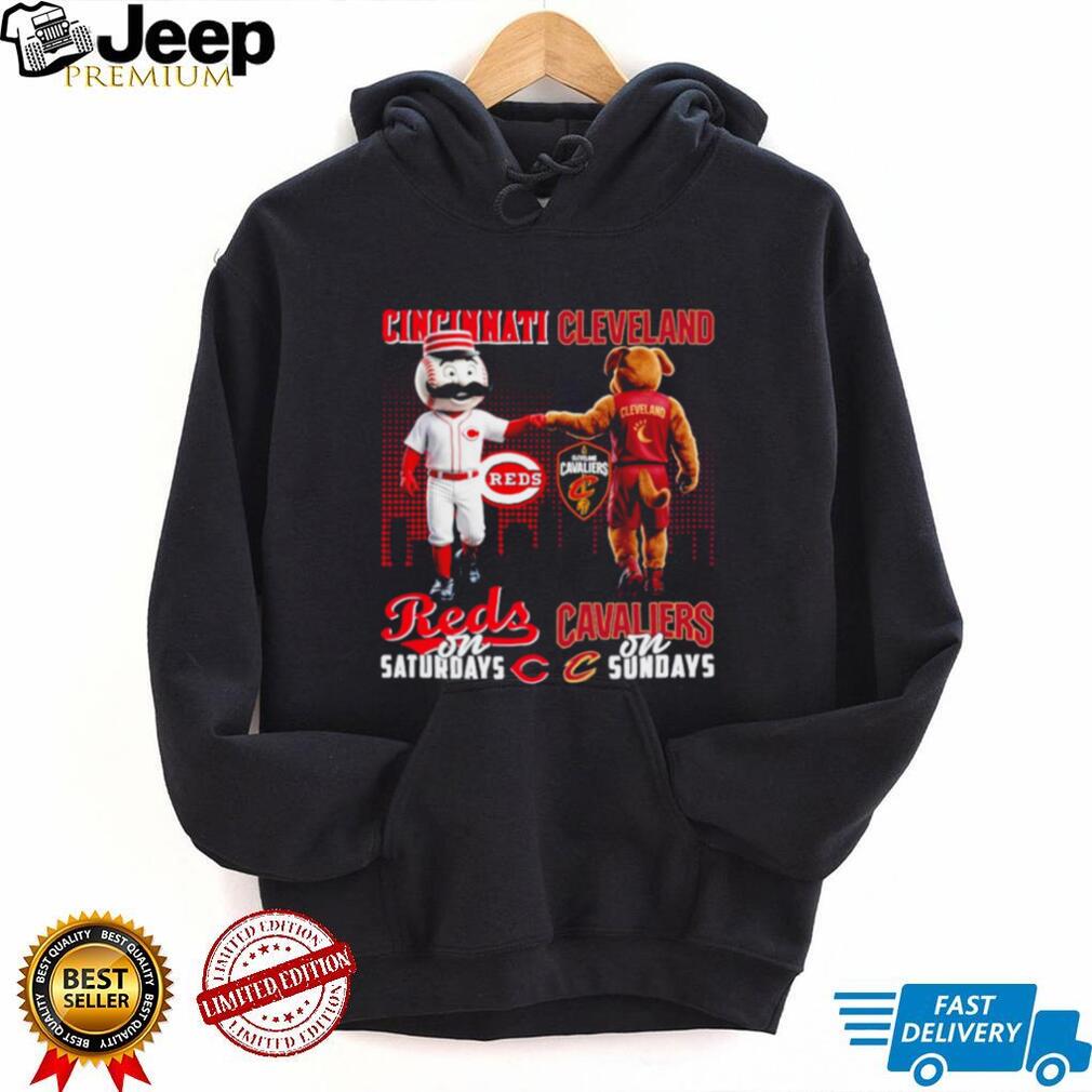 Cincinnati Reds on Saturdays Cleveland Cavaliers on Sundays Cross City T shirt