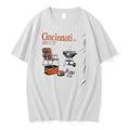 Cincinnati Sunday Morning Breakfast Club 1968 Lawn Chair With Tiger Stripes Charcoal Tshirts Sweater