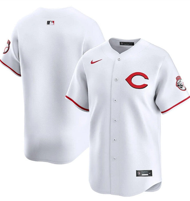 Cincinnati Reds Blank White 2025 Home Limited Stitched Baseball Jersey