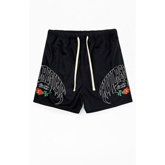 Civil Men's Rose In Claws Mesh Basketball Shorts