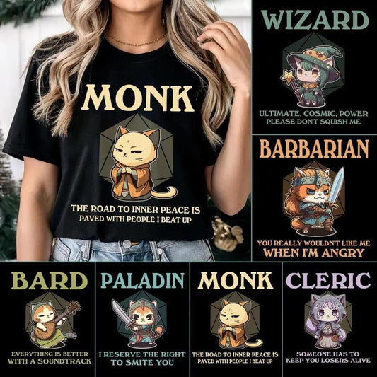 Class Dnd Shirt,Dnd Gifts for Players,Custom Dnd Party Name T Shirt,Dnd Dad T-Shirt, D20 Dice Shirt,Customized Dnd Player Gift, holiday gift