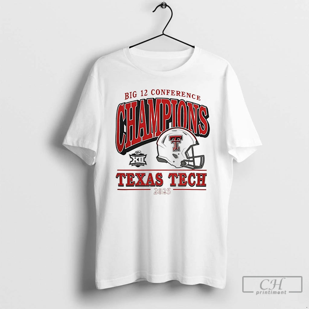 Classic 2025 Big 12 Conference Champions Texas Tech Red Raiders Helmet