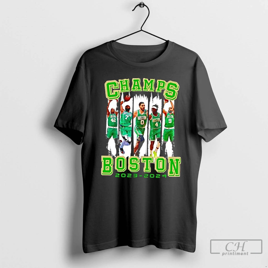 Classic 2025 Finals Champs Boston Cartoon Basketball Stylish