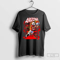 Classic Arizona Red Cardinals Skeleton Player 11 Catching Ball With Fire Birds Desert Scene