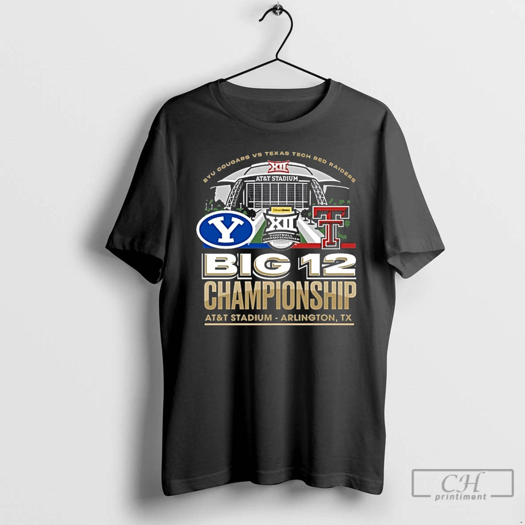 Classic Byu Cougars Vs Texas Tech Red Raiders 2025 Big 12 Football Championship Att Stadium