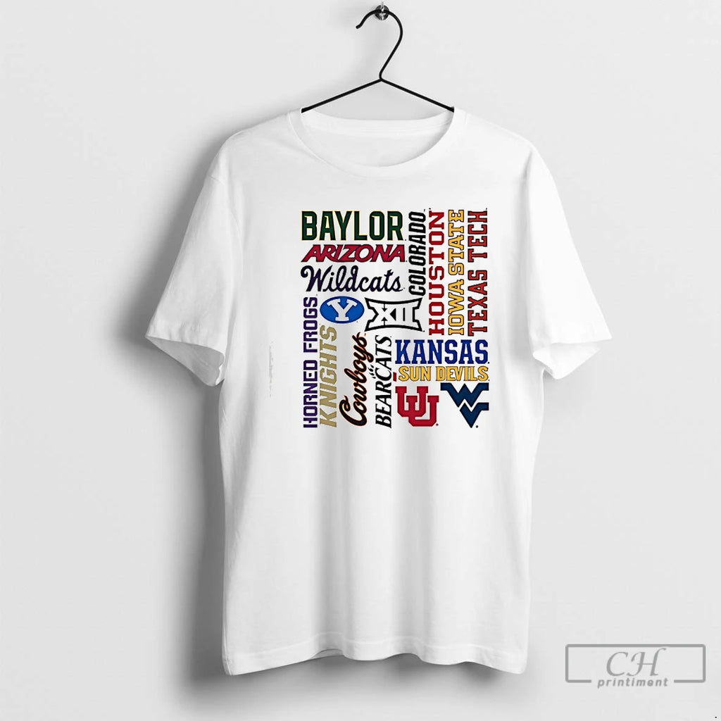 Classic Big 12 Team Wordmarks Logo