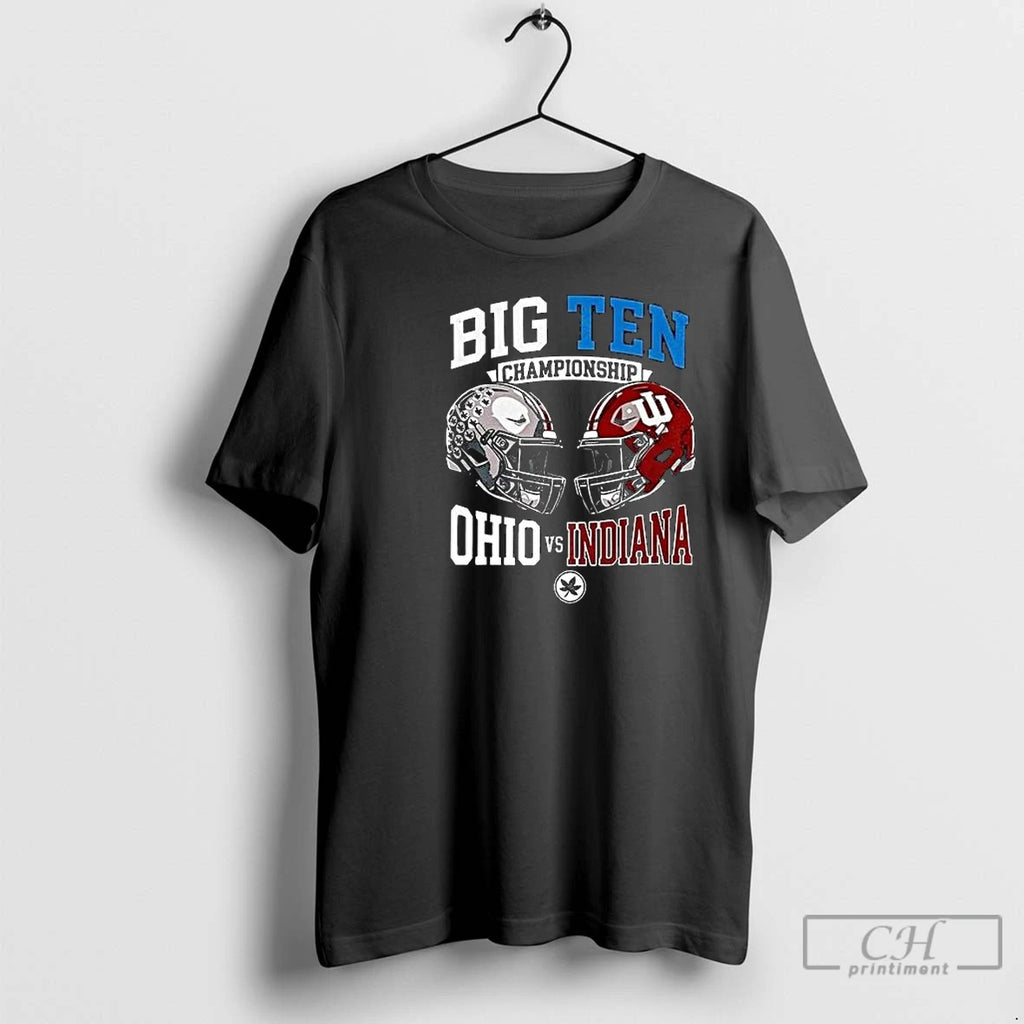 Classic Big Ten Championship Ohio State Vs Indiana Helmet Circle Black