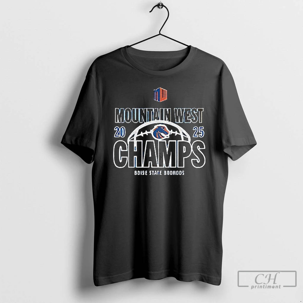 Classic Boise State Broncos 2025 Mountain West Champions Locker Room