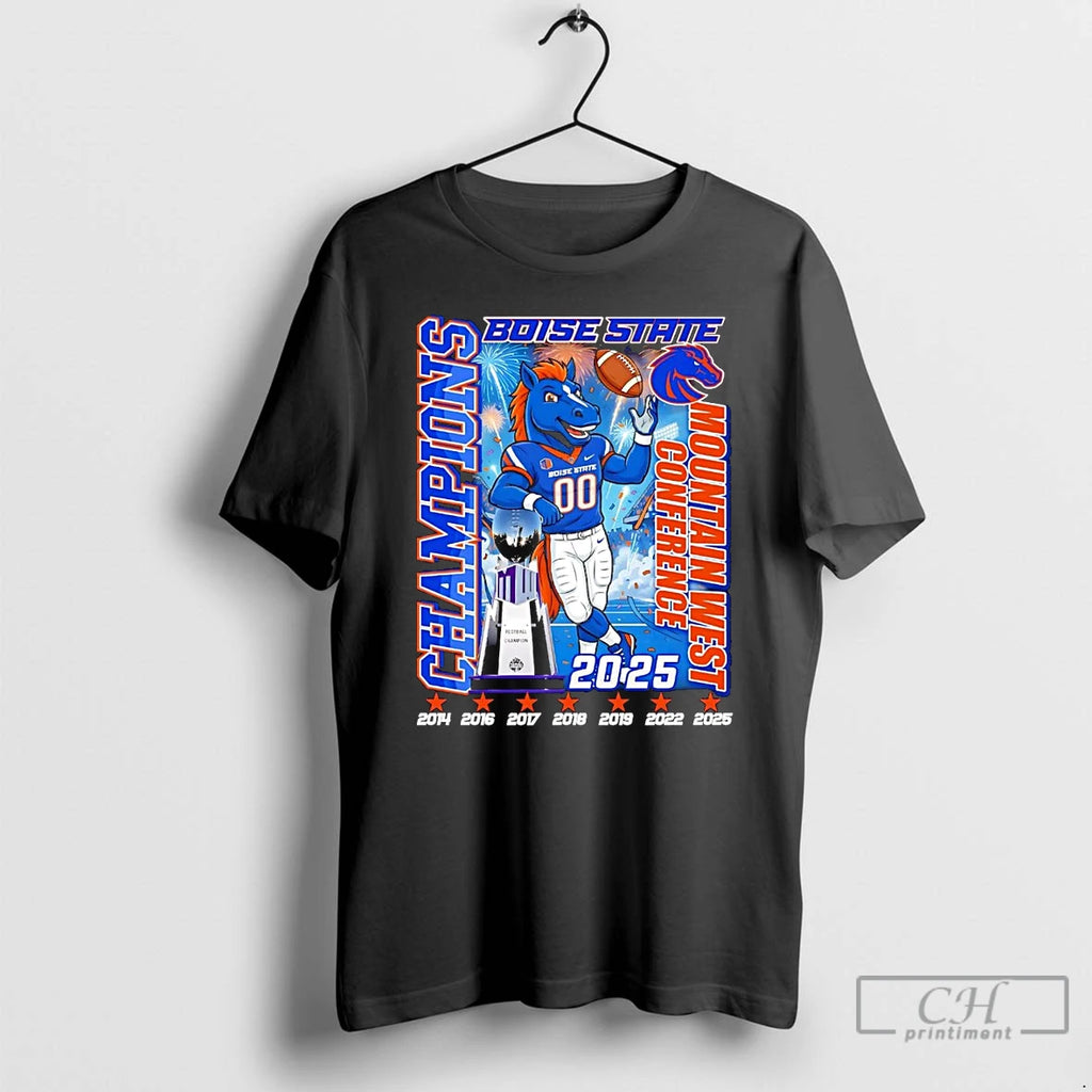 Classic Boise State Broncos 2025 Mountain West Conference Champions