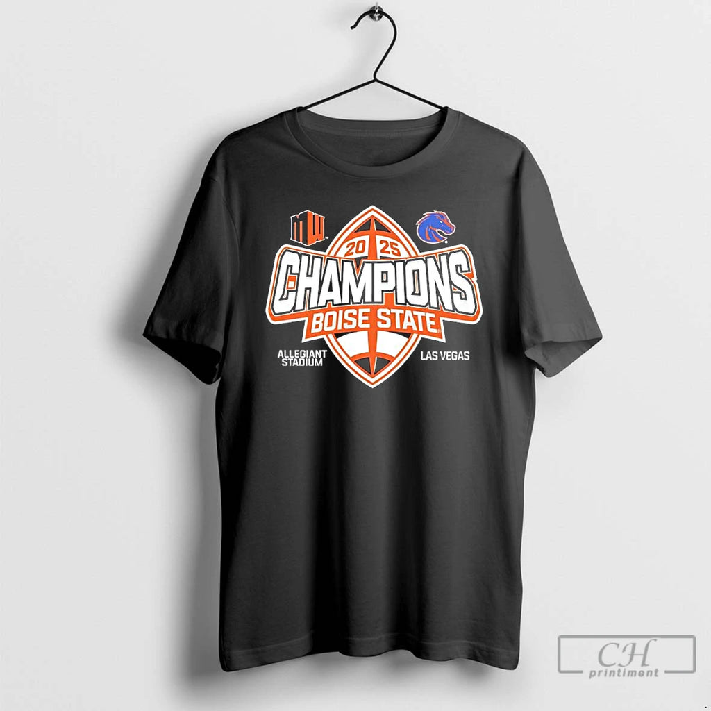 Classic Boise State Broncos 2025 Mountain West Football Champions