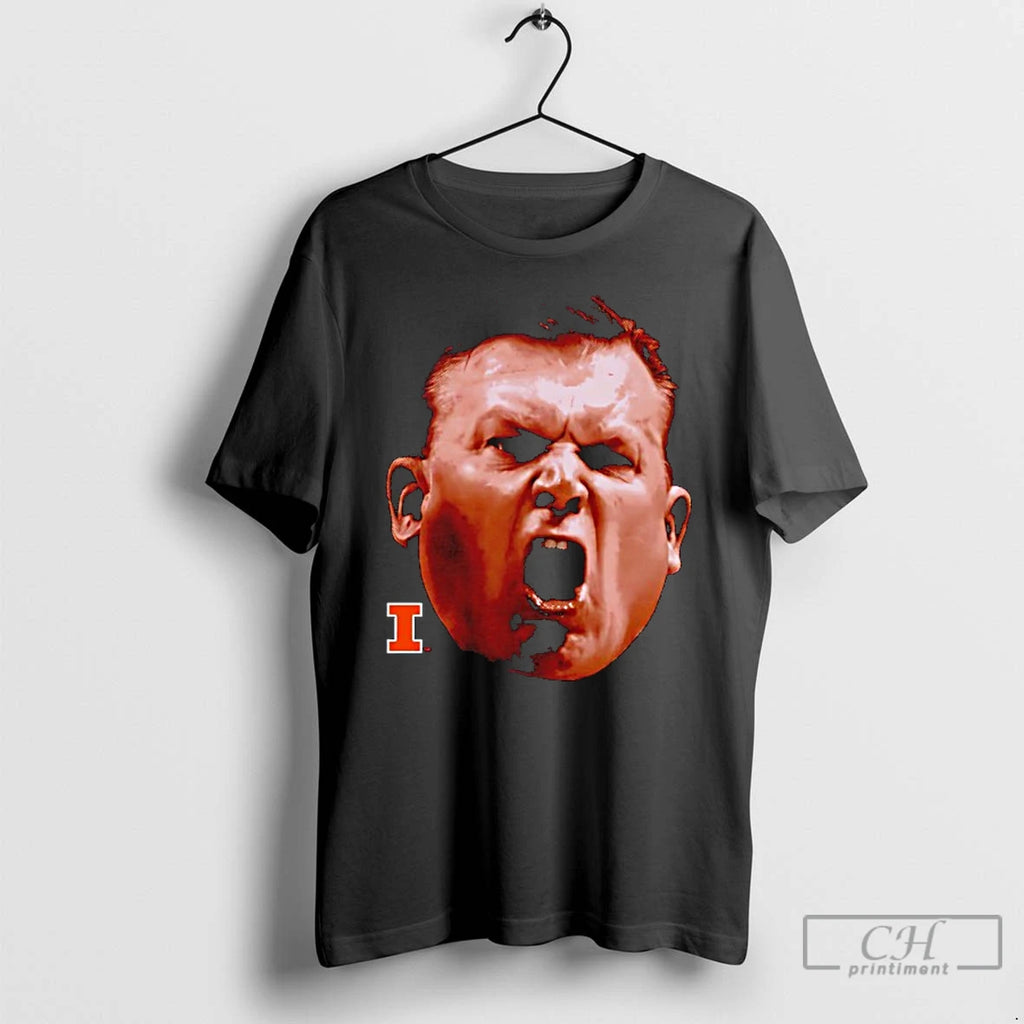 Classic Brad Underwood Big Face Coach Illinois Fighting Illini Basketball