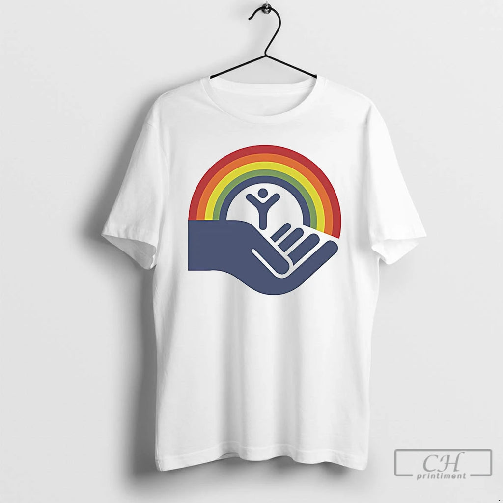 Classic Brennan Huff Step Brothers Wearing United Way Rainbow
