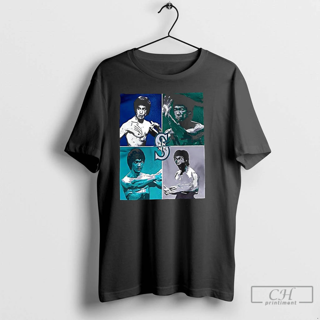 Classic Bruce Lee Seattle Mariners Logo