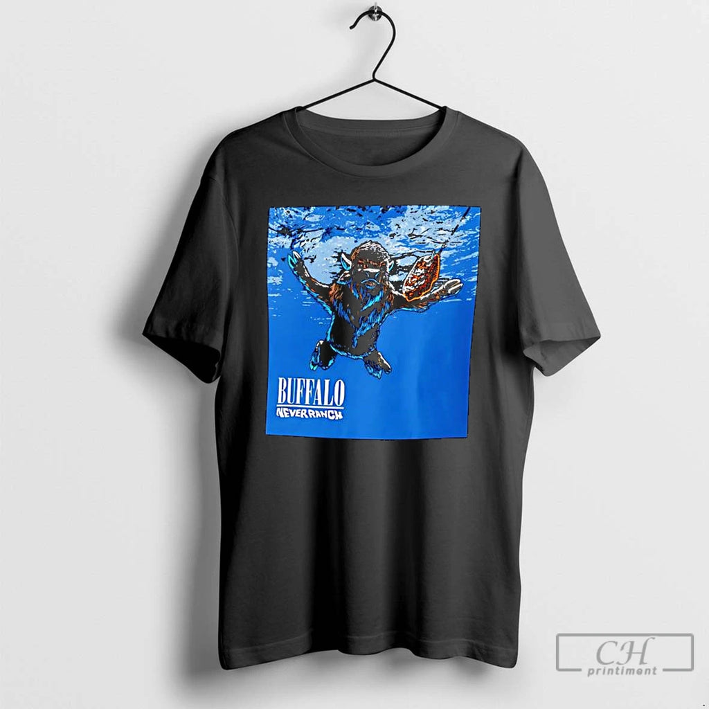 Classic Buffalo Never Ranch Buffalo Swimming Underwater