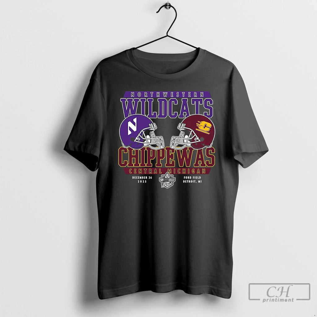 Classic Central Michigan Chippewas Vs Northwestern Wildcats 2025 Gameabove Sports Bowl Head To Head