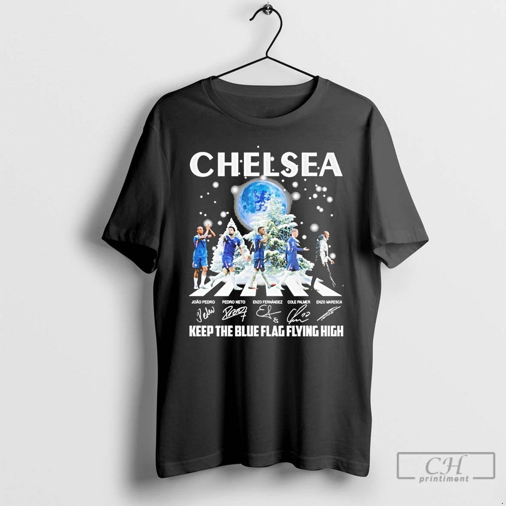 Classic Chelsea Keep The Blue Flag Flying High Christmas Signature