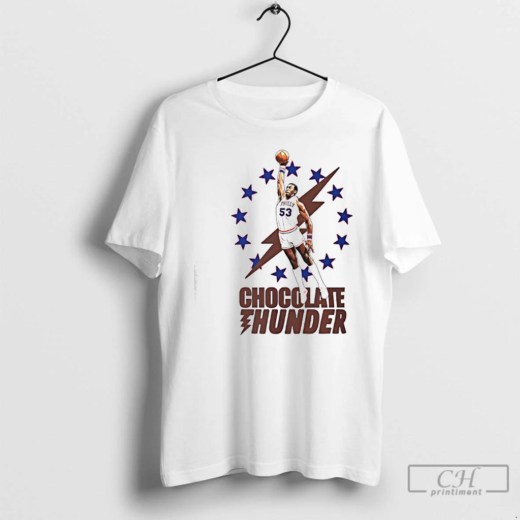 Classic Chocolate Thunder Darryl Dawkins Philadelphia Sixers Basketball
