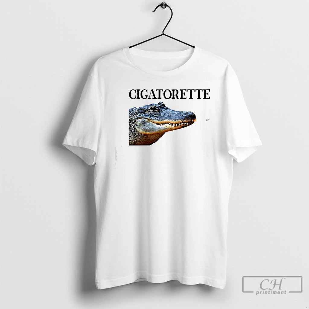 Classic Cigatorette Alligator With A Cigarette Graphic