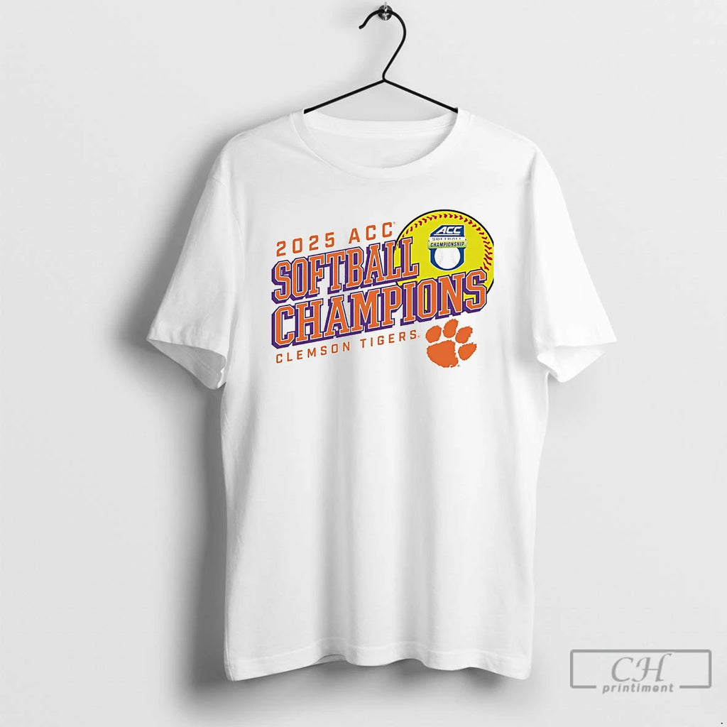 Classic Clemson Tigers 2025 Acc Softball Tournament Champions