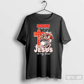 Classic Cleveland Browns In My Veins Jesus In My Heart Features A Football Player Logos