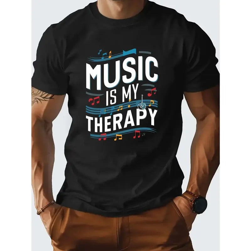 Classic Crew Neck Cotton T-Shirt - Soft Non-Stretch Fabric, Alphabets Pattern, Casual Versatile Top for Men and Youth - Perfect for Summer and Spring Made in USA