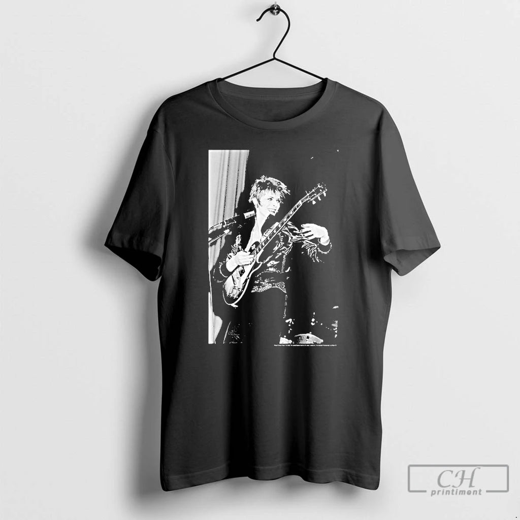 Classic David Bowie Smiling Guitar
