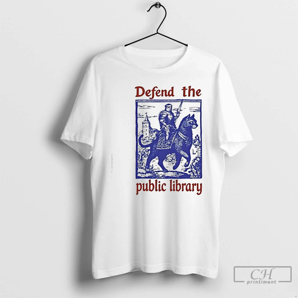 Classic Defend The Public Library Graphic