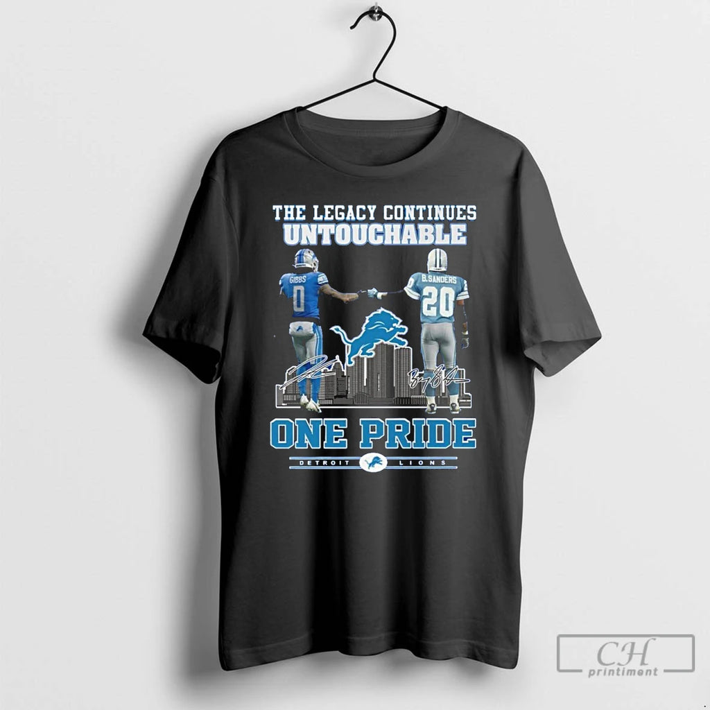 Classic Detroit Lions One Pride The Legacy Continues Untouchable 2025