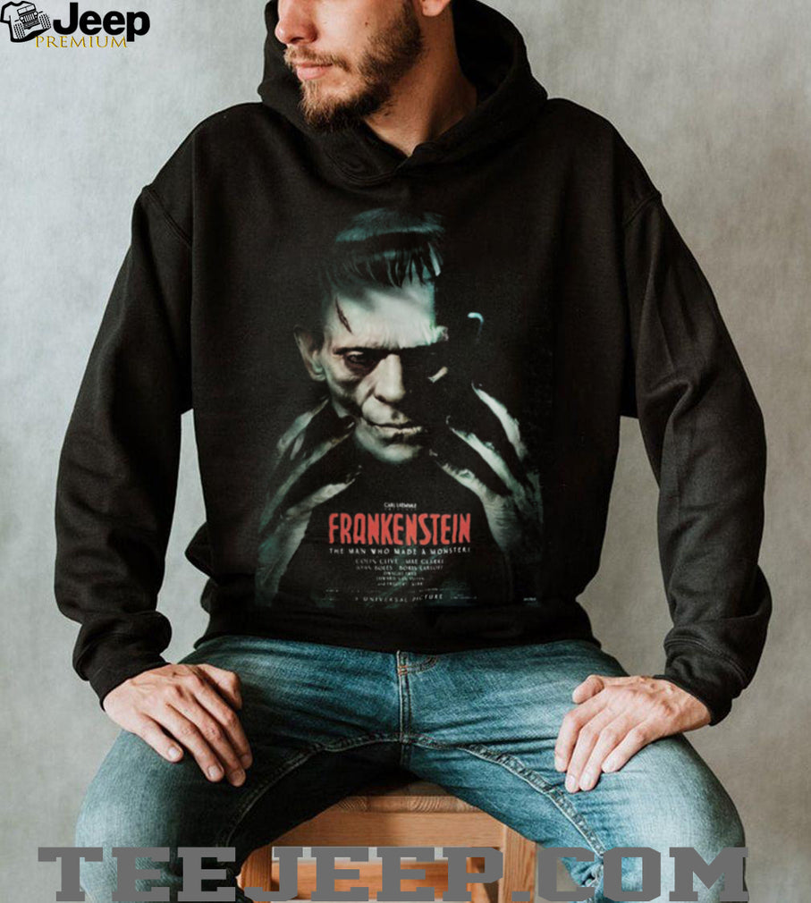 Classic Frankenstein Horror Movie Portrait Graphic T Shirt