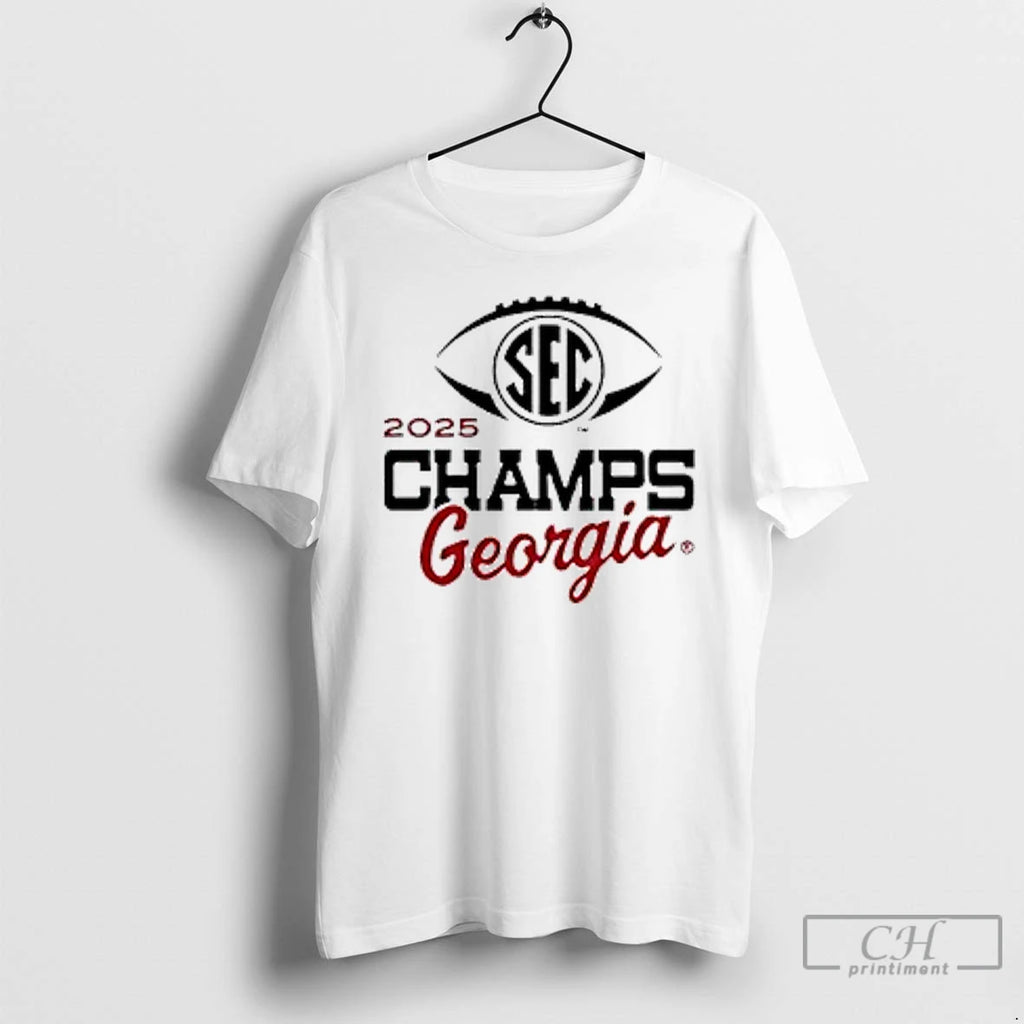 Classic Georgia Bulldogs 2025 Sec Football Champions Logo