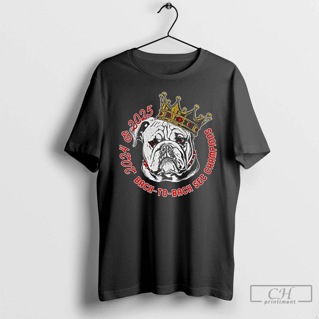 Classic Georgia Bulldogs Football Sec Champions Back To Back Go Dawgs King 2024 2025