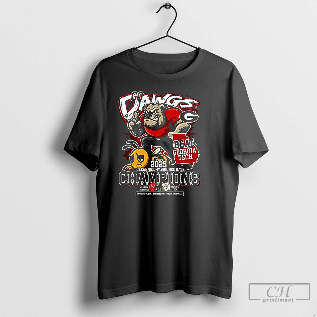 Classic Georgia Bulldogs Go Dawgs 2025 Clean Old Fashioned Hate Champions