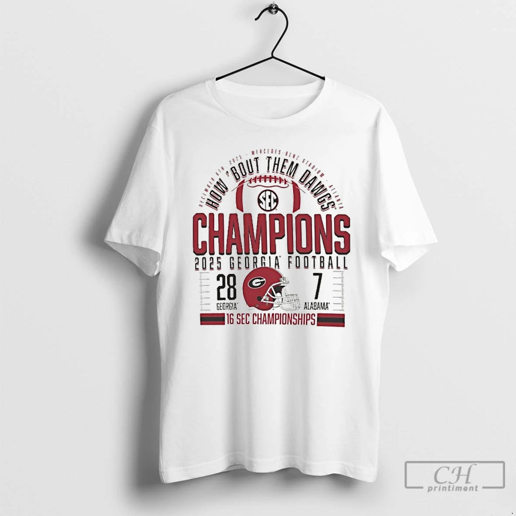 Classic Georgia Bulldogs Sec Football Champions 16 Sec Championship