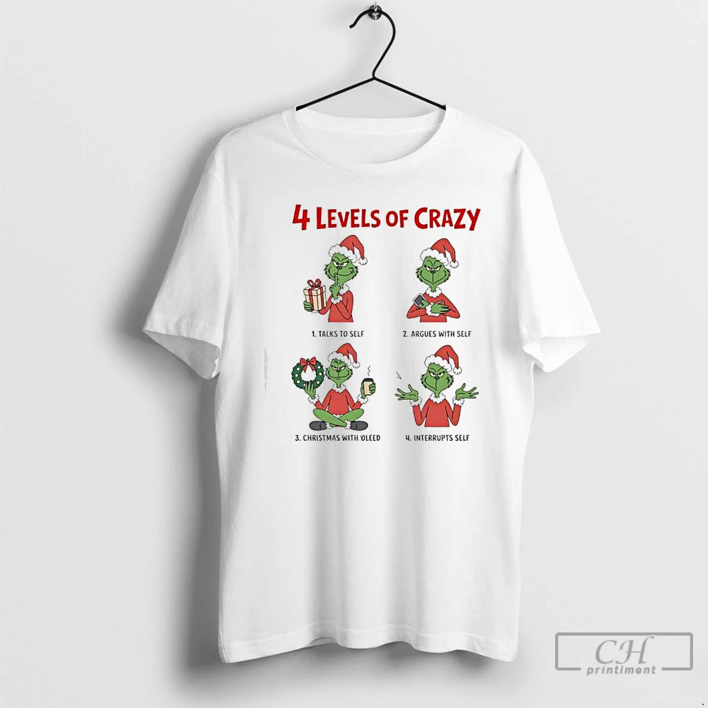 Classic Grinch Xmas Four Escalating Levels Of Crazy