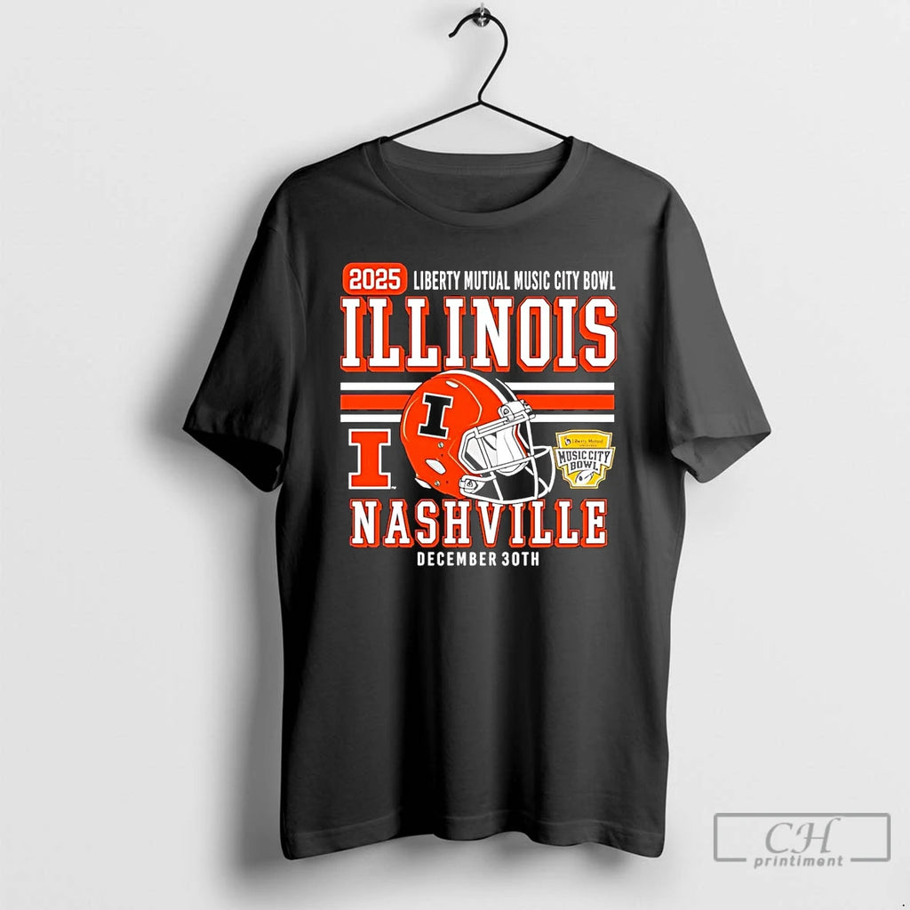 Classic Illinois Fighting Illini 2025 Liberty Mutual Music City Bowl Nashville