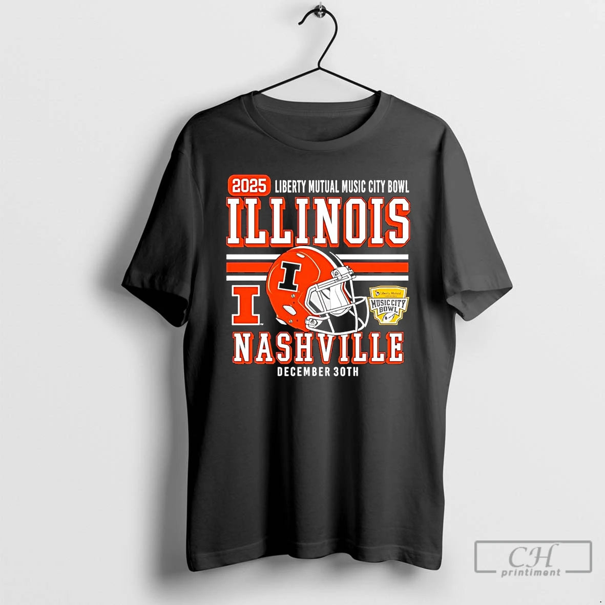 Classic Illinois Fighting Illini 2025 Liberty Mutual Music City Bowl Nashville T-Shirts, Hoodie, Sweatshirt | WearSparks.com