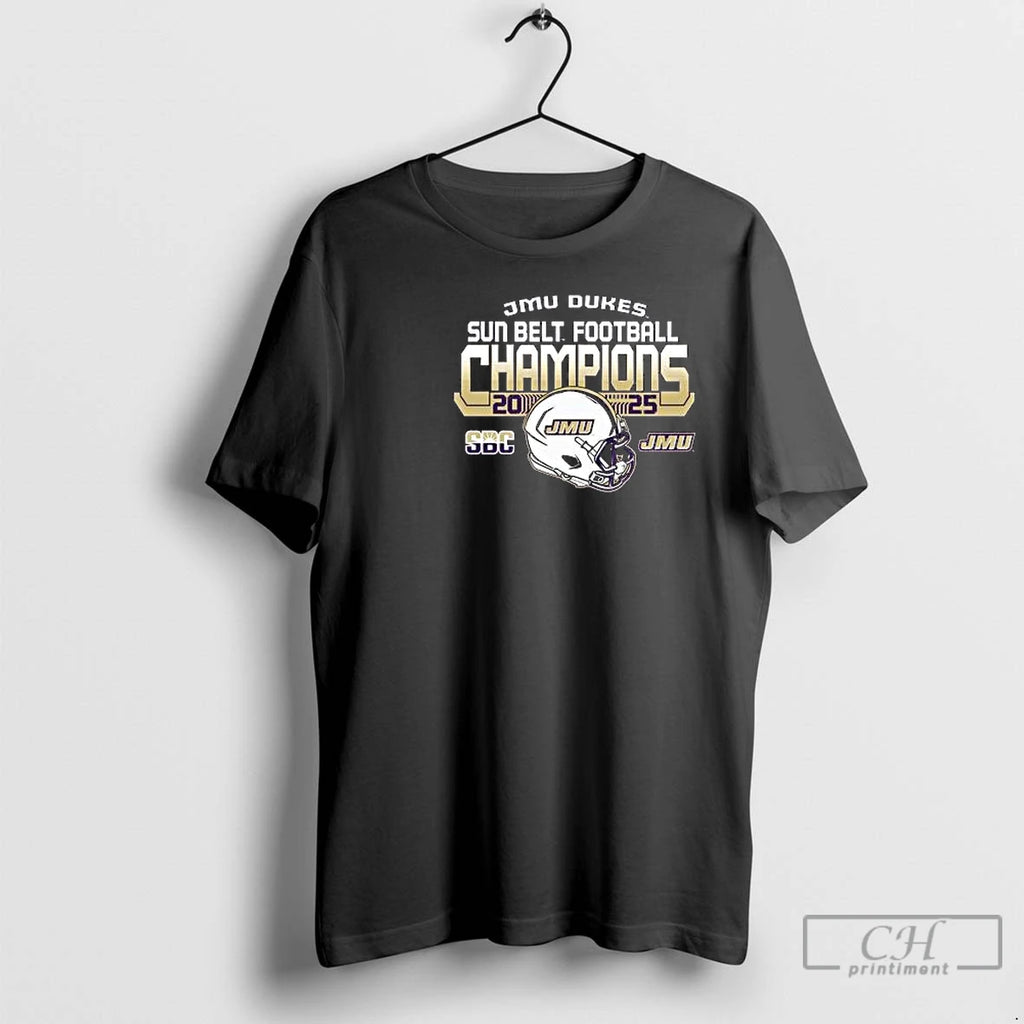 Classic James Madison Dukes Sun Belt Championship 2025 Football Circle Black