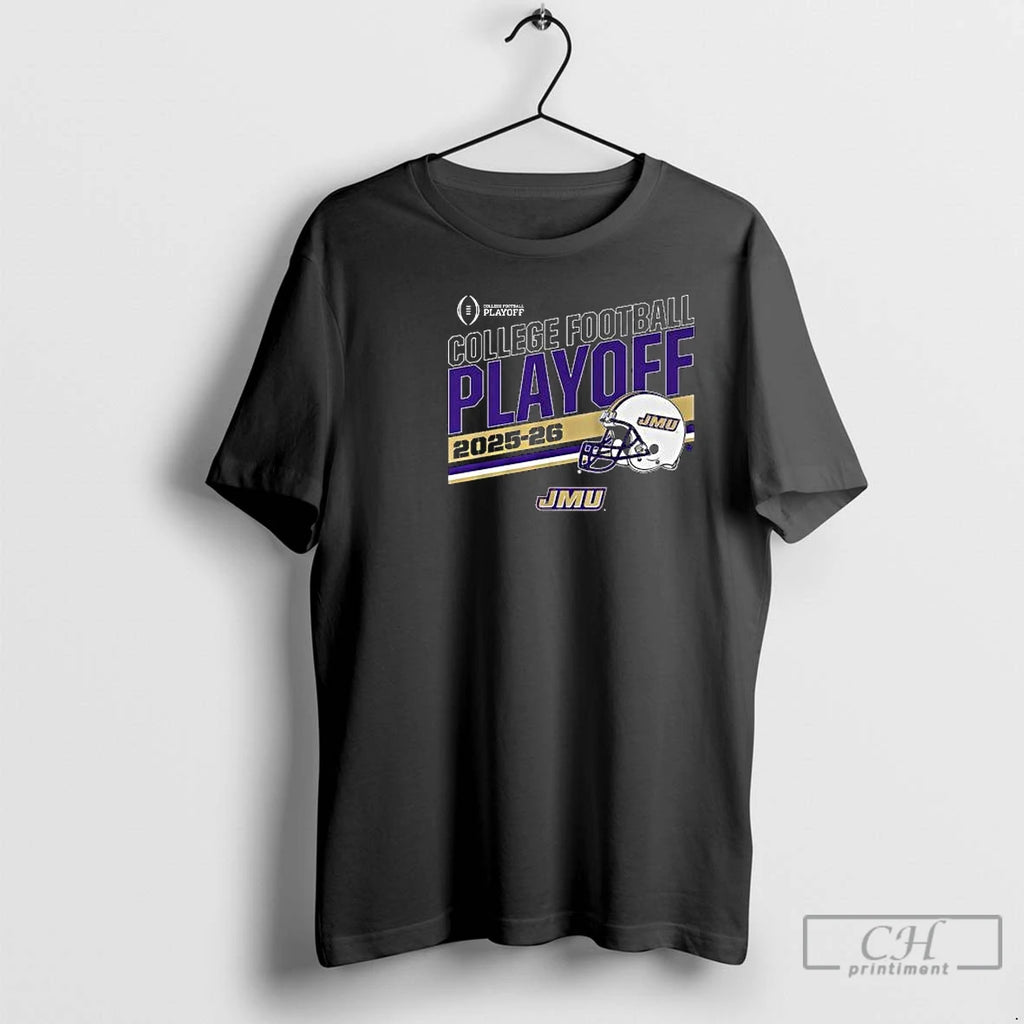 Classic Jmu Football 2025 Cfp Stripe Circle Black